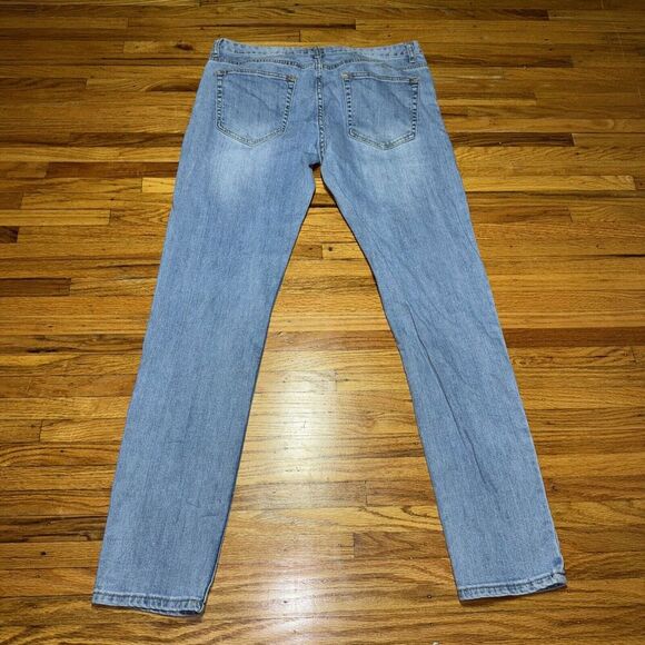 Forever 21 Light Blue Denim Jeans Men Size 36 X 32 Preowned - Picture 2 of 3